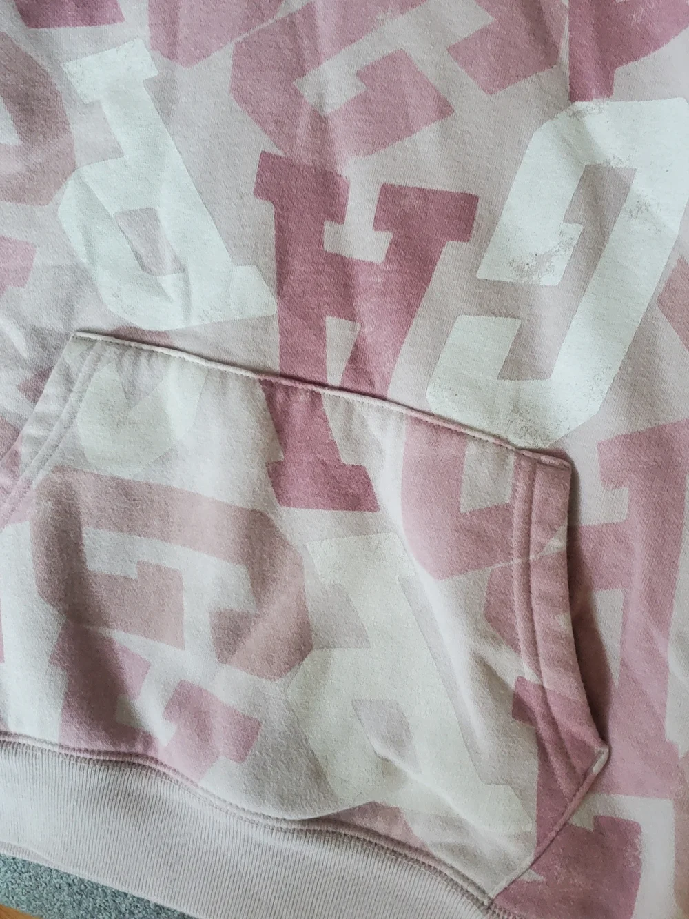 Girls Size 10 Kids Gap Pink Letter-Print Hoodie & Joggers Set